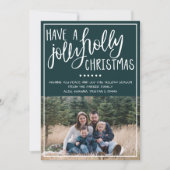 Kerstkaart voor gezinsfoto's met Kerstmis (Voorkant)