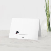 Kerstkaart voor Gouden Terugwerper — Kute Dog Pupp Feestdagen Kaart (Achterkant)