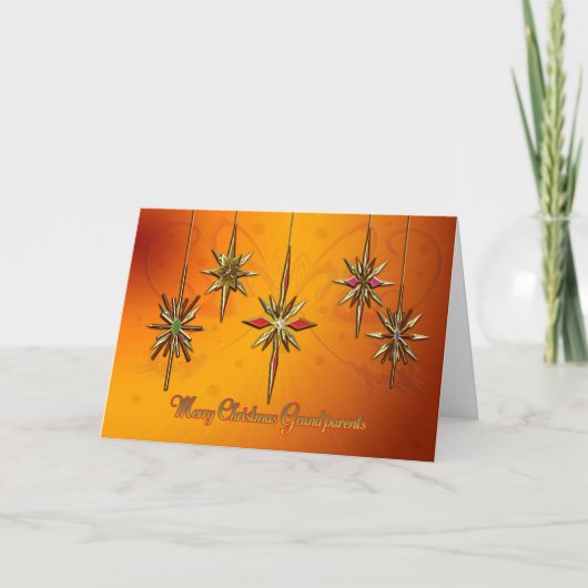 Kerstkaart voor grootouders feestdagen kaart (Voorkant)
