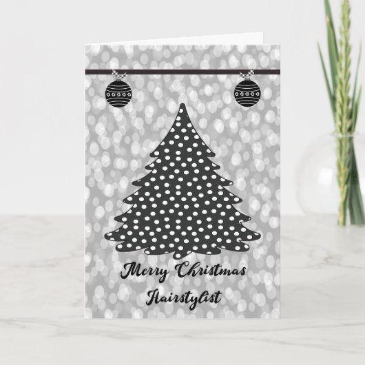 Kerstkaart voor Haarstylist Kaart (Voorkant)