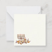Kerstkaart voor Hanukkah Notitiekaartje (Achterkant)