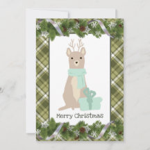 Kerstkaart voor herten in Deer Flat
