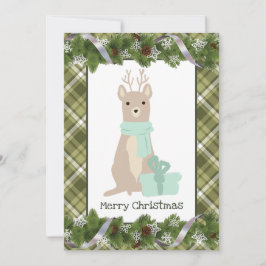 Kerstkaart voor herten in Deer Flat Kaart