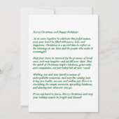 Kerstkaart voor het gezin met Pine Branch Design Kaart (Achterkant)