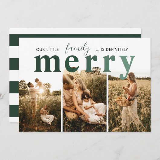 Kerstkaart voor het hele gezin (Voorkant / Achterkant)