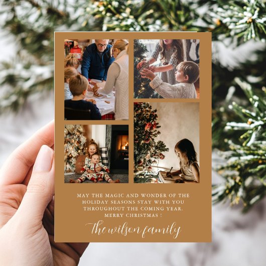 Kerstkaart voor het hele gezin