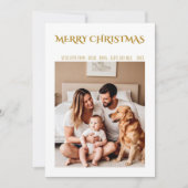 Kerstkaart voor het hele gezin - Feestelijke Feest Kaart (Voorkant)