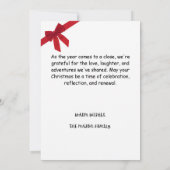 Kerstkaart voor het hele gezin - Feestelijke Feest Kaart (Achterkant)