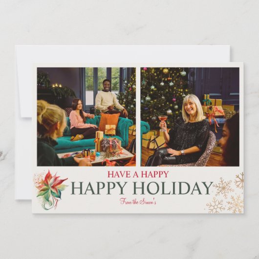 Kerstkaart voor het hele gezin kaart (Voorkant)