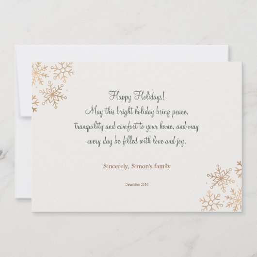 Kerstkaart voor het hele gezin kaart (Achterkant)