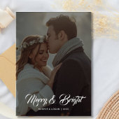 Kerstkaart voor het hele gezin - Merry & Bright