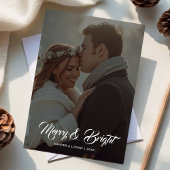 Kerstkaart voor het hele gezin - Merry & Bright