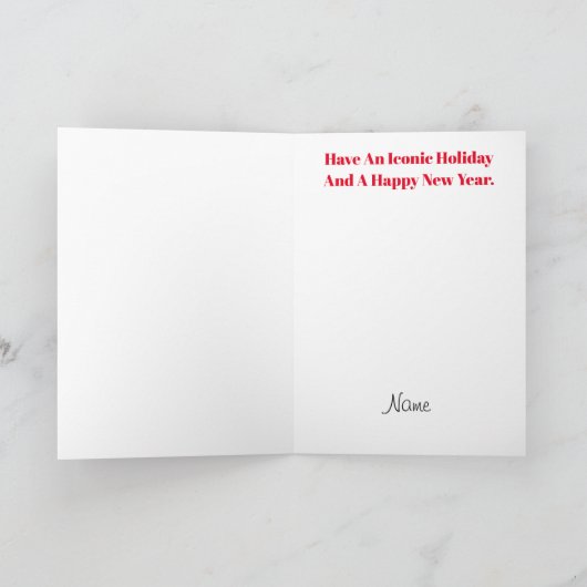 Kerstkaart voor het pictogram Sinterklank voor zak Kaart (Binnen)