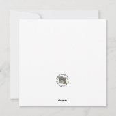 Kerstkaart voor het voeren van vogels (Achterkant)