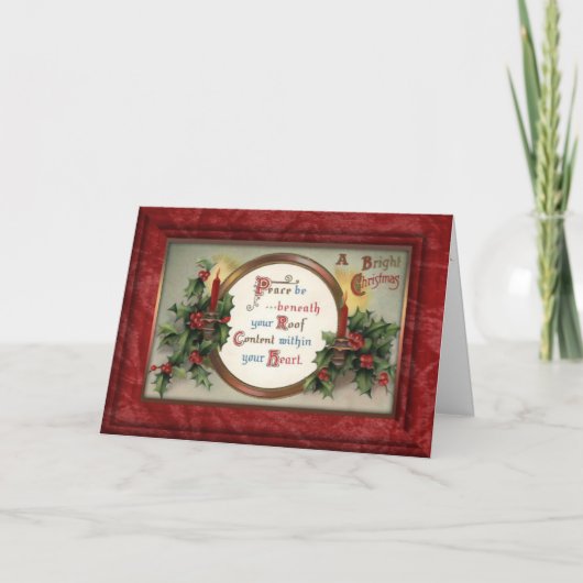  kerstkaart voor Holly en Kandles Feestdagen Kaart (Voorkant)