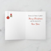 Kerstkaart voor homoseksuelen en lesbiennes kaart (Binnen)