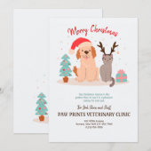 kerstkaart voor honden en katten kaart (Voorkant / Achterkant)