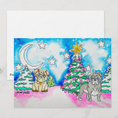 Kerstkaart voor honden kaart (Voorkant / Achterkant)