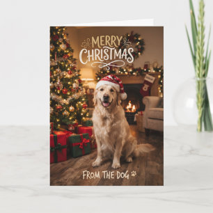 Kerstkaart voor honden - van de hond kaart