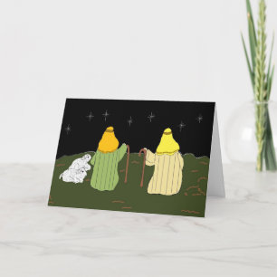 Kerstkaart voor horloge feestdagen kaart