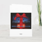 Kerstkaart voor kathedraal feestdagen kaart (Achterkant)