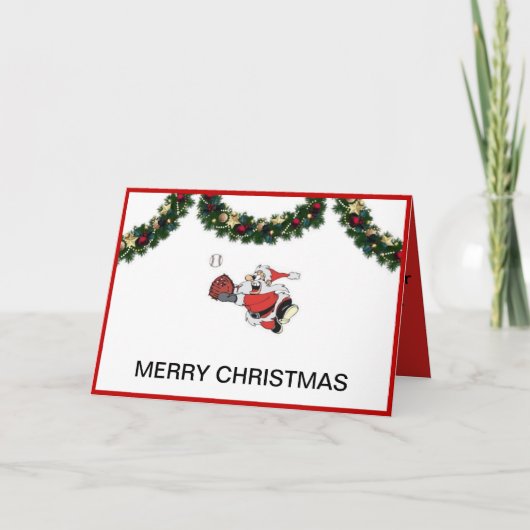 kerstkaart voor kerstbal feestdagen kaart (Voorkant)