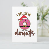kerstkaart voor kerstdonuts bedankkaart (Staand voorkant)