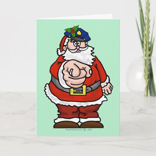Kerstkaart voor kerstman kaart (Voorkant)