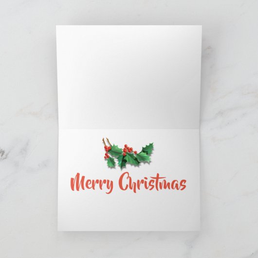 Kerstkaart voor kerstmis (Binnen)