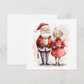 Kerstkaart voor kerstmis en kerstmis (Voorkant / Achterkant)