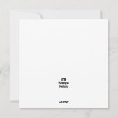 Kerstkaart voor kerstmis en kerstmis (Achterkant)