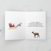 Kerstkaart voor Kerstmis en rendieren voor broer Feestdagen Kaart (Binnen)