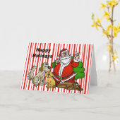 Kerstkaart voor kerstmis en voor honden kaart (Gele Bloem)