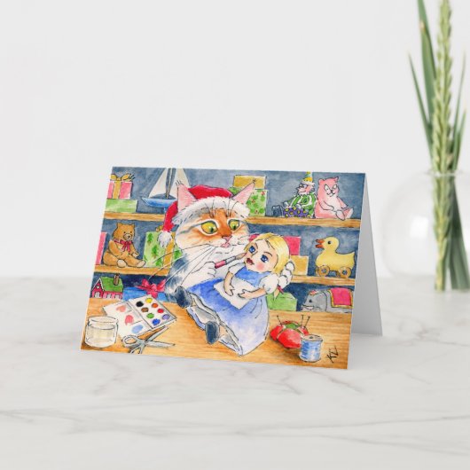 Kerstkaart voor kerstmis feestdagen kaart (Voorkant)