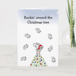 Kerstkaart voor Kerstmis Feestdagen Kaart