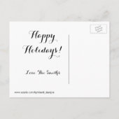 kerstkaart voor kerstmis feestdagenkaart (Achterkant)