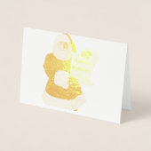 Kerstkaart voor kerstmis folie kaarten (Voorkant)