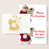 Kerstkaart voor kerstmis folie kaarten (Display)