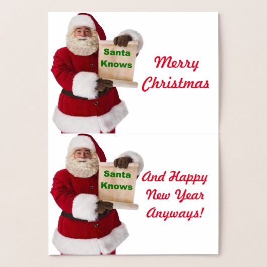 Kerstkaart voor kerstmis folie kaarten (Binnen)