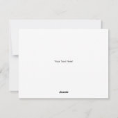 kerstkaart voor kerstmis in Santa Claus-workshop (Achterkant)