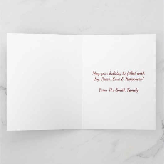 kerstkaart voor kerstmis kaart (Binnen)