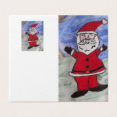 kerstkaart voor kerstmis kaart (Buitenkant ongevouwen)