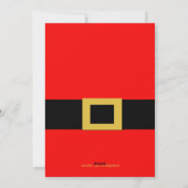 kerstkaart voor kerstmis met gordel (Achterkant)