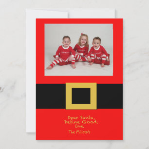 Kerstkaart voor kerstmis met kerstcadeau voor kers