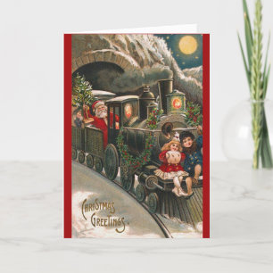 kerstkaart voor kerstmis met kerstcadeau voor kers feestdagen kaart