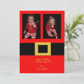 kerstkaart voor kerstmis met kerstcadeautjes (Staand voorkant)