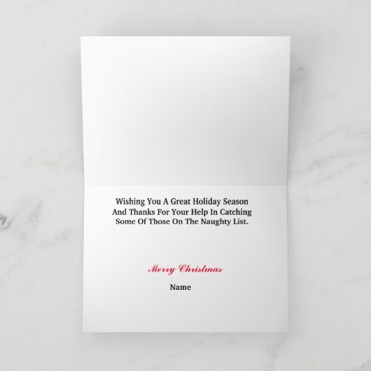 Kerstkaart voor Kerstmis met kerstkaart voor het t Feestdagen Kaart (Binnen)