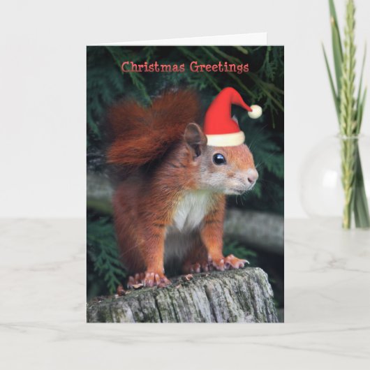 kerstkaart voor kerstmis met kerstmis feestdagen kaart (Voorkant)