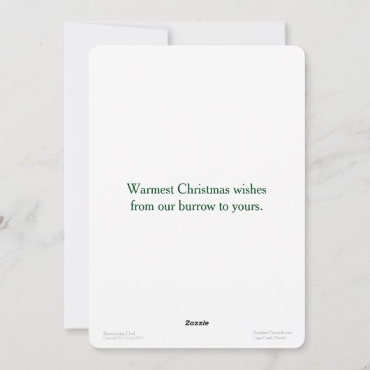 Kerstkaart voor kerstmis met kerstmis, groot 5 x 7 (Achterkant)