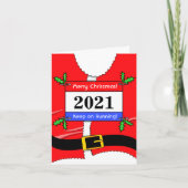 kerstkaart voor kerstmis met kerstmis kaart (Voorkant)